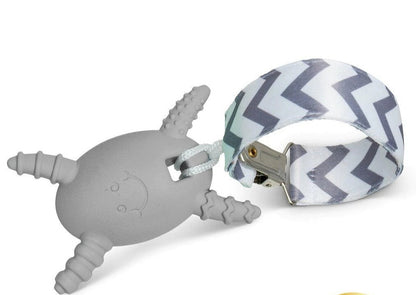 The Molar Magician Teether with bonus clip GRAY - Little Gift Nook