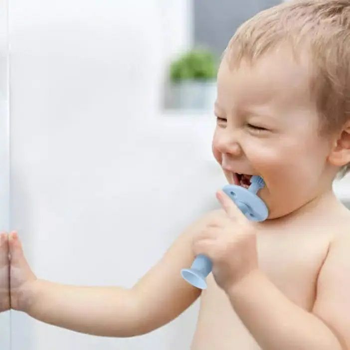 ToothieBrush Baby & Toddler Toothbrush in Blue - Little Gift Nook