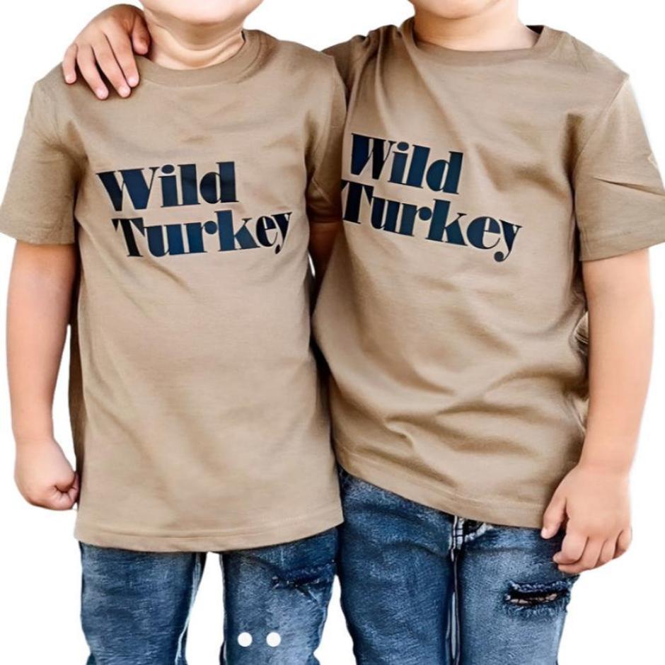 Wild Turkey Tshirt  in Coyote Brown! - Little Gift Nook