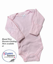 Load image into Gallery viewer, Preemie Girls Light Pink long sleeve bodysuit NEW