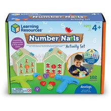 Load image into Gallery viewer, Learning Resources Number Nails Activity Set. Counting. Early Math Skills.