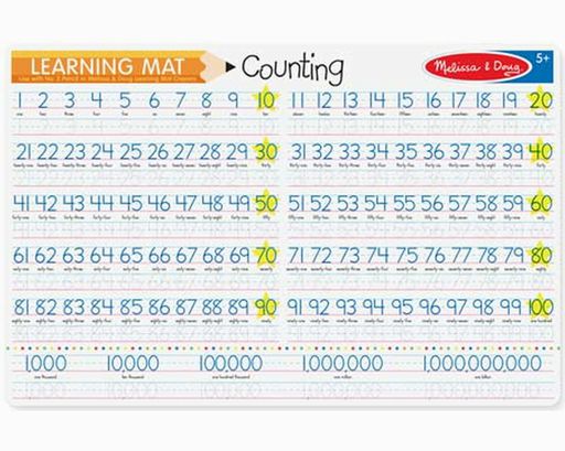 Melissa & Doug Learning Mat Counting 1-100.