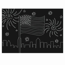 Load image into Gallery viewer, Love USA Chalkboard wipe off reusable Placemat 12&quot;x17&quot; 
