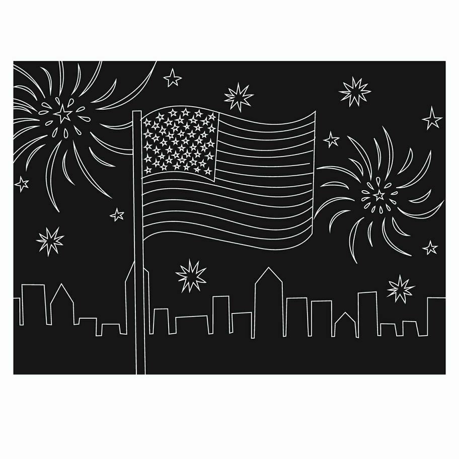 Love USA Chalkboard wipe off reusable Placemat 12