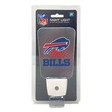Load image into Gallery viewer, A plug-in night light featuring the Buffalo Bills logo. Frosted look.