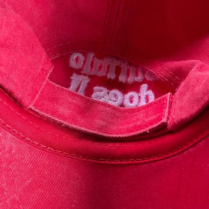 Buffalo does it Better inside of hat. Adjustable back. Little Gift Nook.