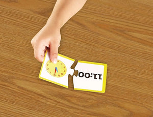 Learning Resources Time Activity Set. Time flash cards, matching.