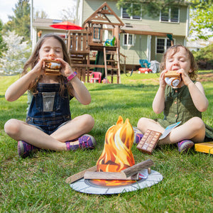 Melissa & Doug Pretend Play Campfire Bonfire Smores Playset.