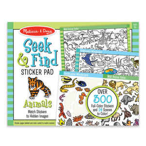 Melissa & Doug Seek & Find Sticker Pad Animals.