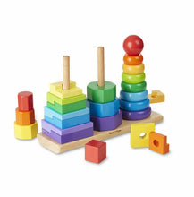 Load image into Gallery viewer, Melissa &amp; Doug Geometric Stacker Toddler Toy New