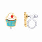 Cupcake Cutie Lead Free Clip On Earrings with silicone backs. - Little Gift Nook
