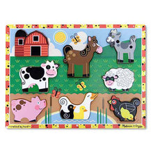 Load image into Gallery viewer, Melissa &amp; Doug Farm Animals Chunky Puzzle New