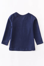 Load image into Gallery viewer, Happy New Year Navy Rainbow Sparkle Top sz 6