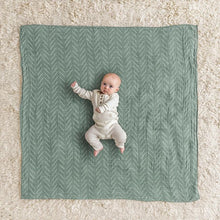 Load image into Gallery viewer, Muslin Swaddle blanket in sage green