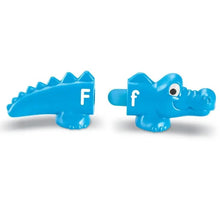 Load image into Gallery viewer, Learning Resources Snap n Learn Alphabet Alligators Educational Toys. Blue letter f
