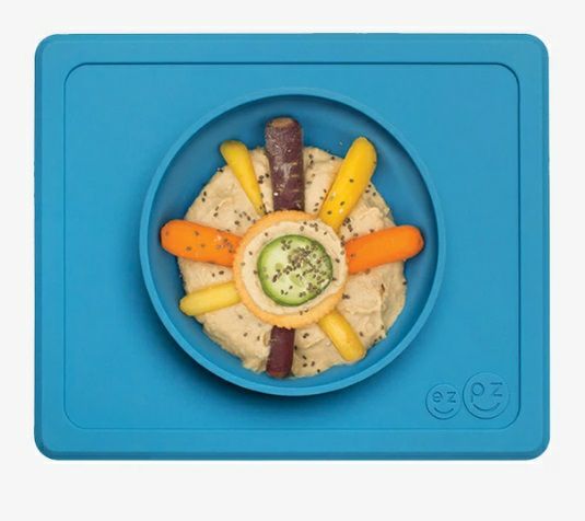 ezpz Mini Suction Bowl | Suctions to table or high chair! in Blue - Little Gift Nook
