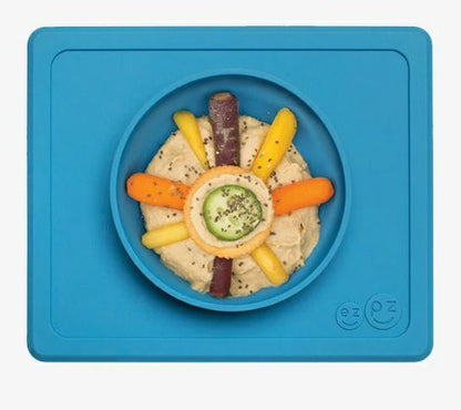 ezpz Mini Suction Bowl | Suctions to table or high chair! in Blue - Little Gift Nook