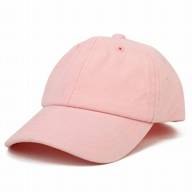 Baby Pink Cotton Baseball Cap
