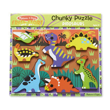 Load image into Gallery viewer, Melissa &amp; Doug Dinosaurs Chunky Puzzle - 7 Pieces NEW
