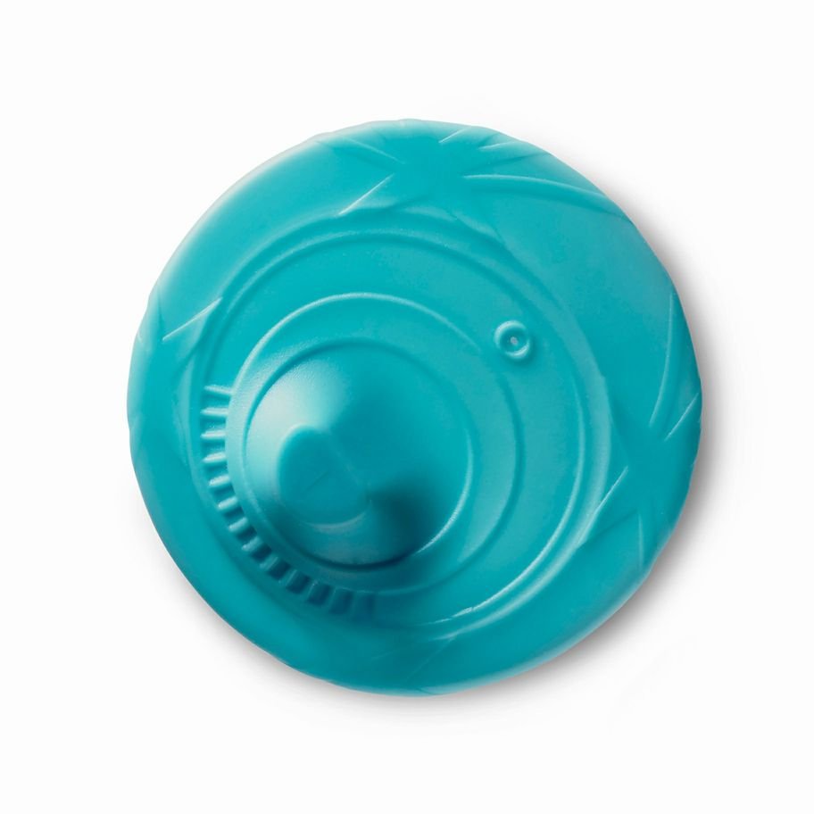 GoSili Universal Sippy Top lid teal on a white background. 