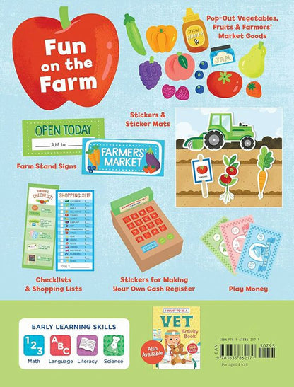 I Want to be a Farmer Activity Book back cover.