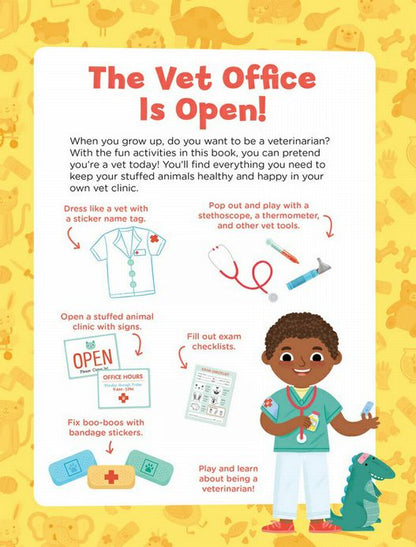 I Want to be a Vet Activity Book inside book.