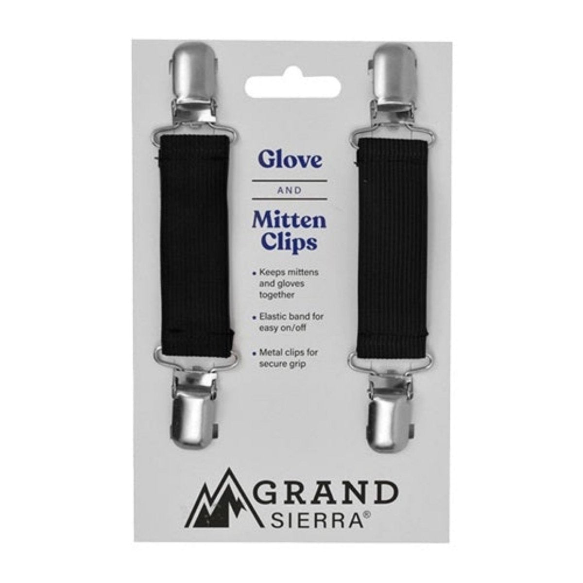 Kids Mitten & Glove Clips in black. 2 clips per pack. - Little Gift Nook
