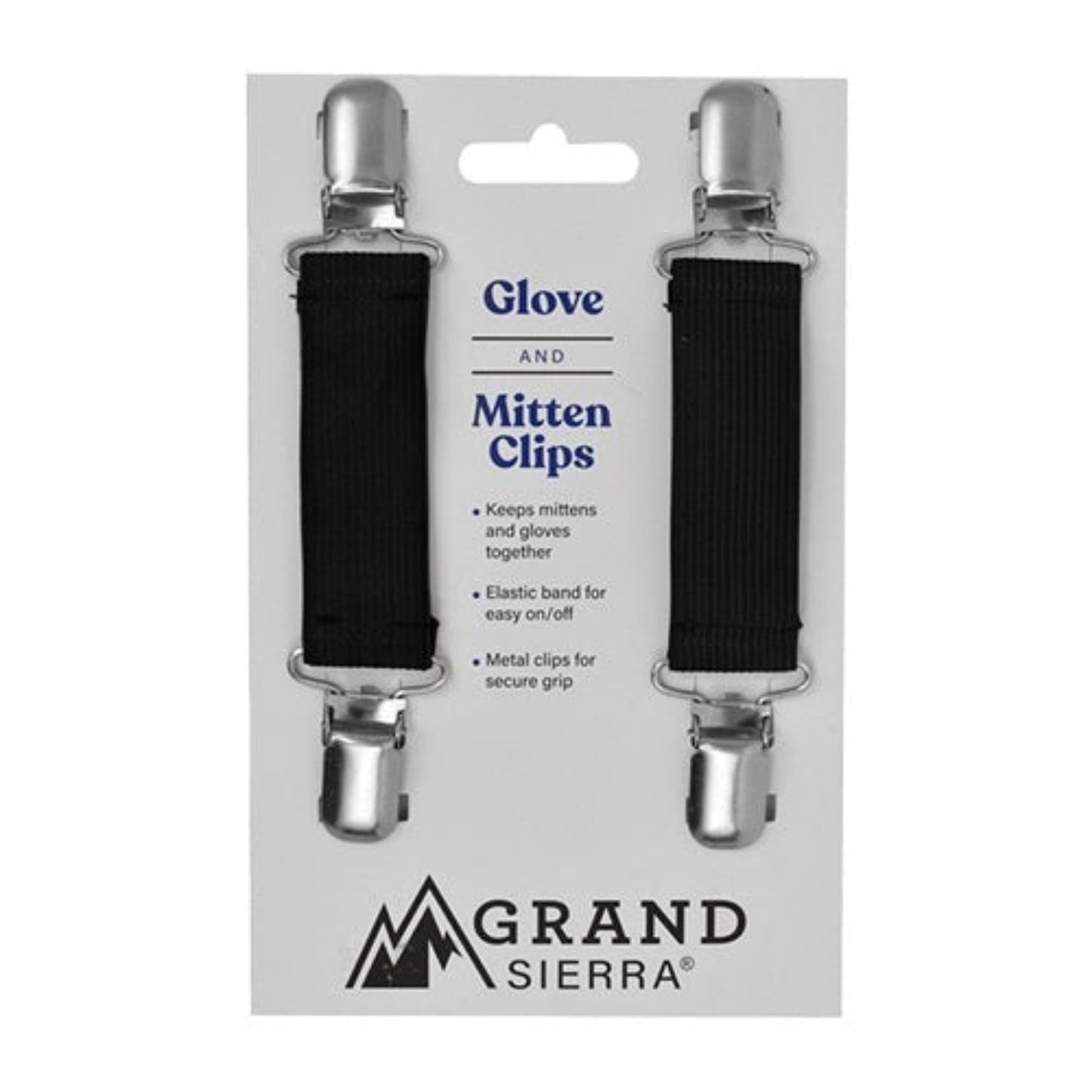 Kids Mitten & Glove Clips in black. 2 clips per pack. - Little Gift Nook