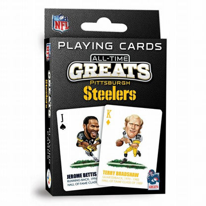 Pittsburgh Steelers Greats Playing Cards in package. All time greatest players. 52 card deck.