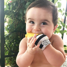 Load image into Gallery viewer, Itzy Ritzy Itzy Mitt™ Pineapple Silicone Teething Mitt.